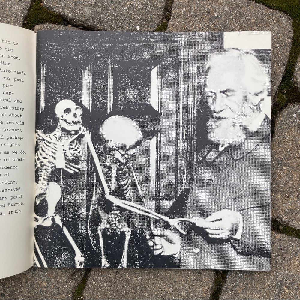 1972 The Quest for Fossil Man Education Development Skull Skeleton Sciences